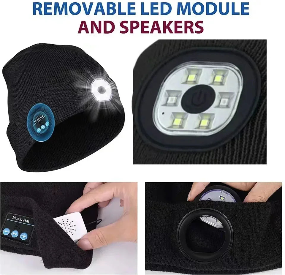 3 IN 1 LED AND BLUETOOTH BEANIE
